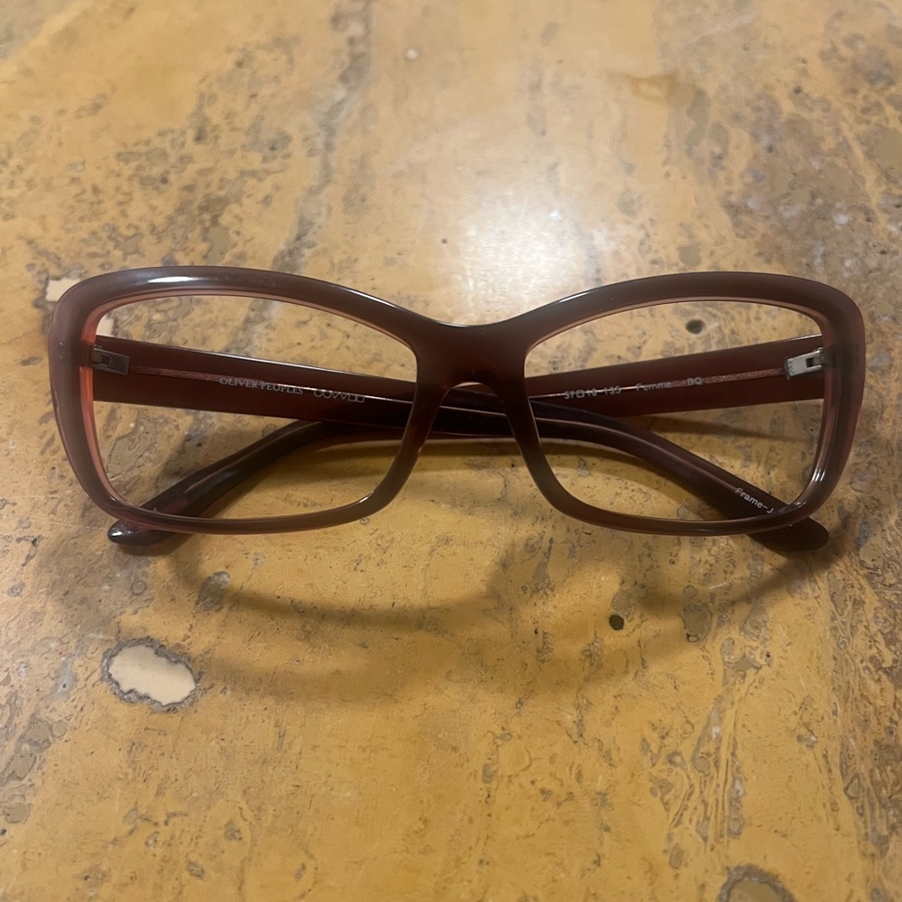 Oliver Peoples // Brown Squared Glasses Frames